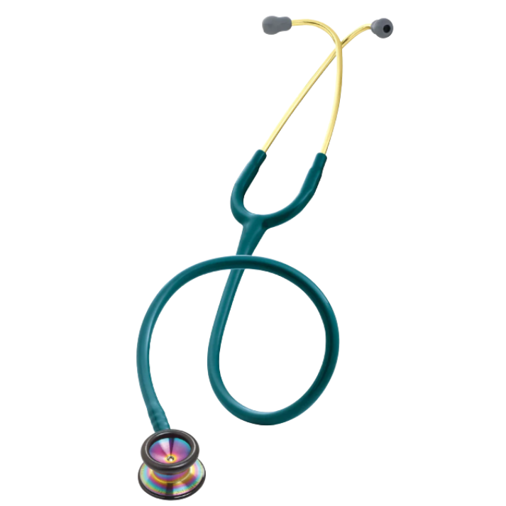 Littmann Pediatric Stethoscope - Caribbean Blue Tube & Rainbow Finish - 2153 Main image