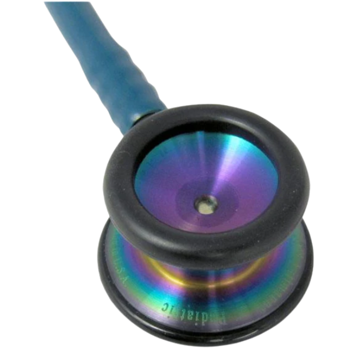 Littmann Pediatric Stethoscope - Caribbean Blue Tube & Rainbow Finish - 2153