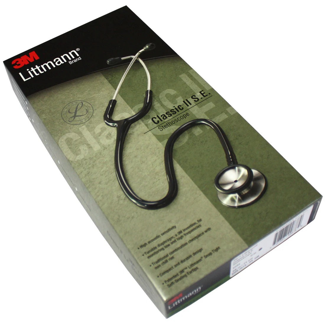 Littmann Classic II Stethoscope - Black Tube & Standard Finish - 2201