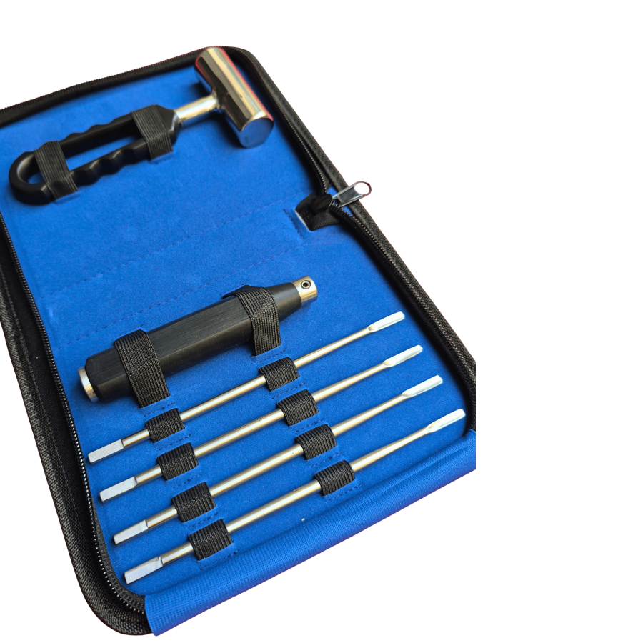 Interchangeable Head Elevator Set with Dental Mallet