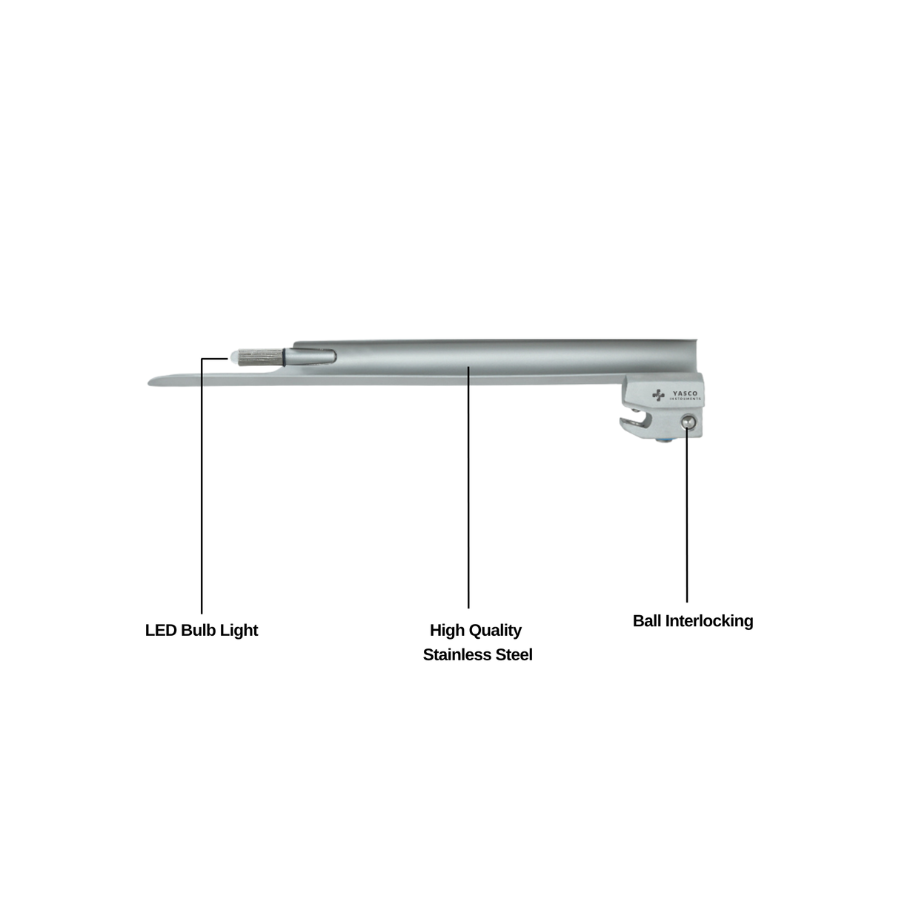 Miller Laryngoscope Blades | Conventional Straight Tip
