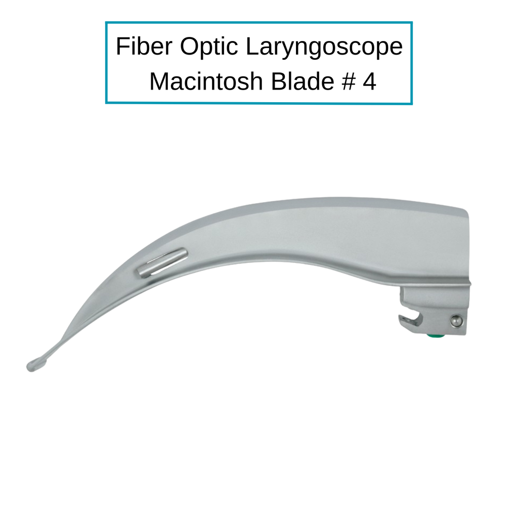 Fiber Optic Macintosh Laryngoscope Blades