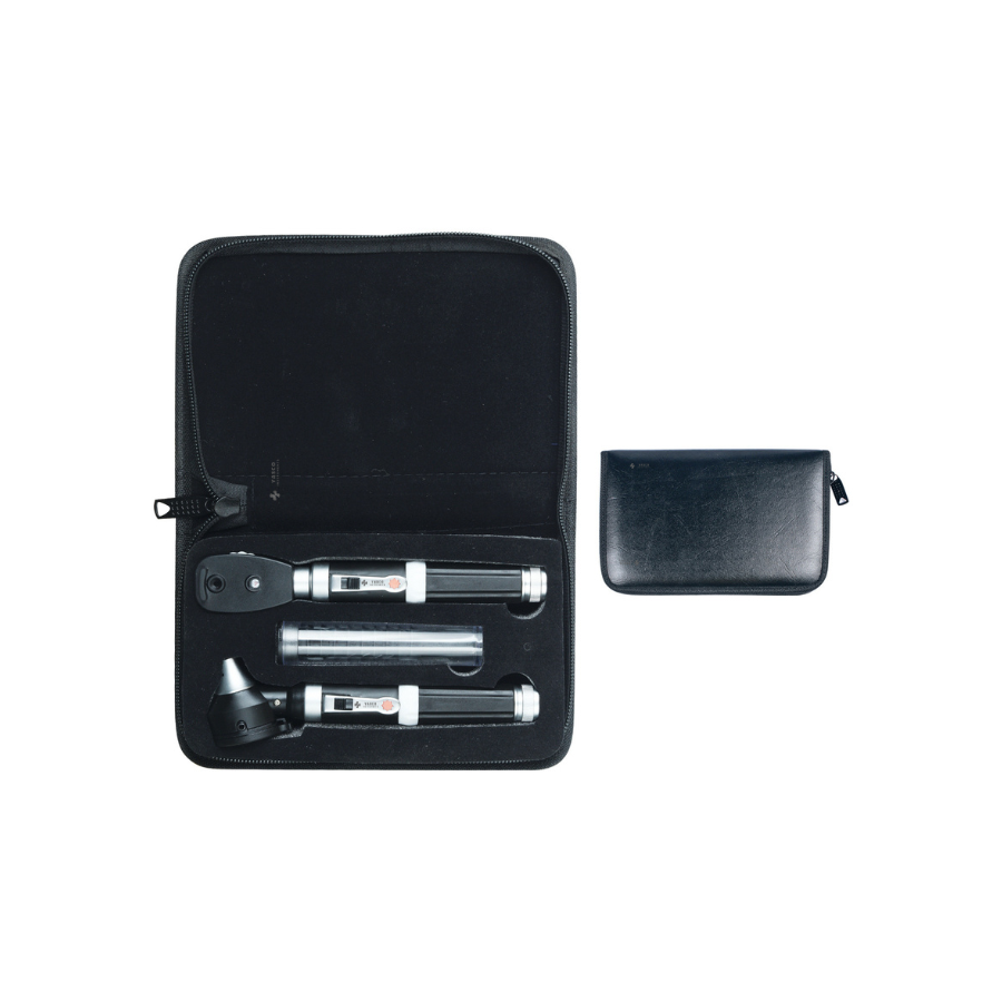 Fiber Optic EENT Diagnostic Set | Mini Otoscope & Ophthalmoscope