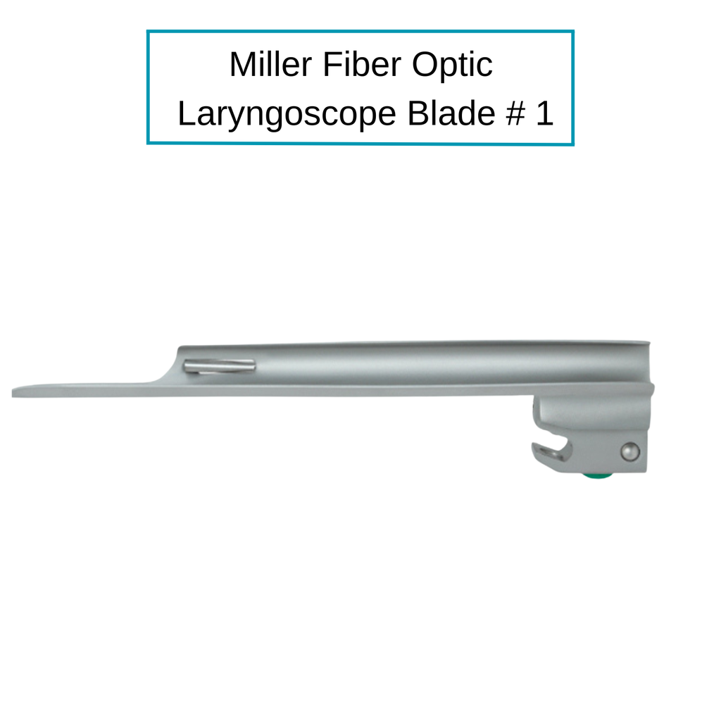 Fiber Optic Miller Laryngoscope Blades
