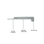 Fiber Optic Miller Laryngoscope Blades | Straight Tip