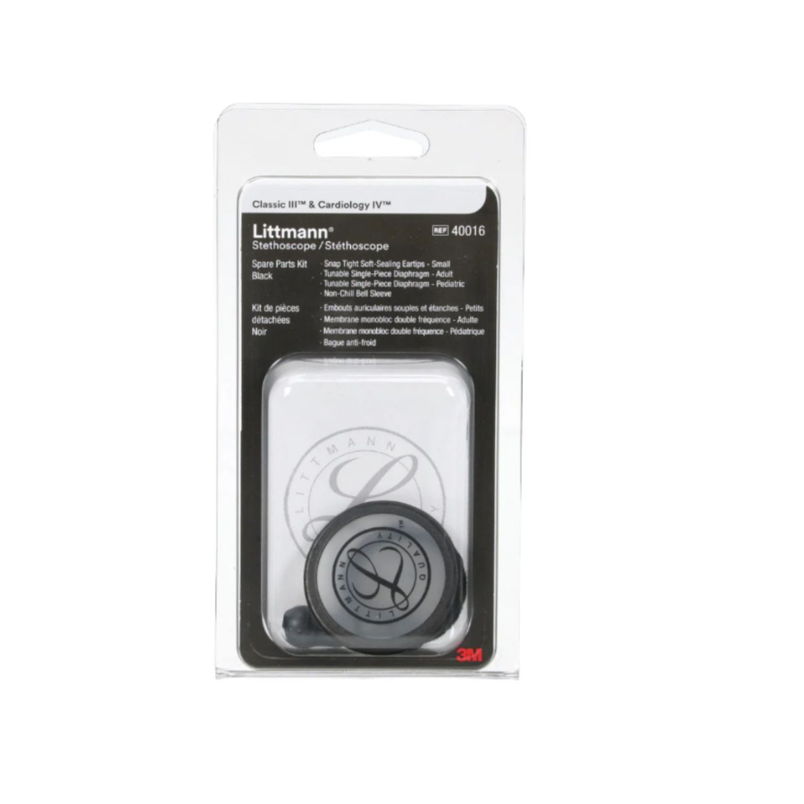 3M Littmann Spare Parts Kit 40016 | Black | Classic III Cardiology IV CORE Secondary image
