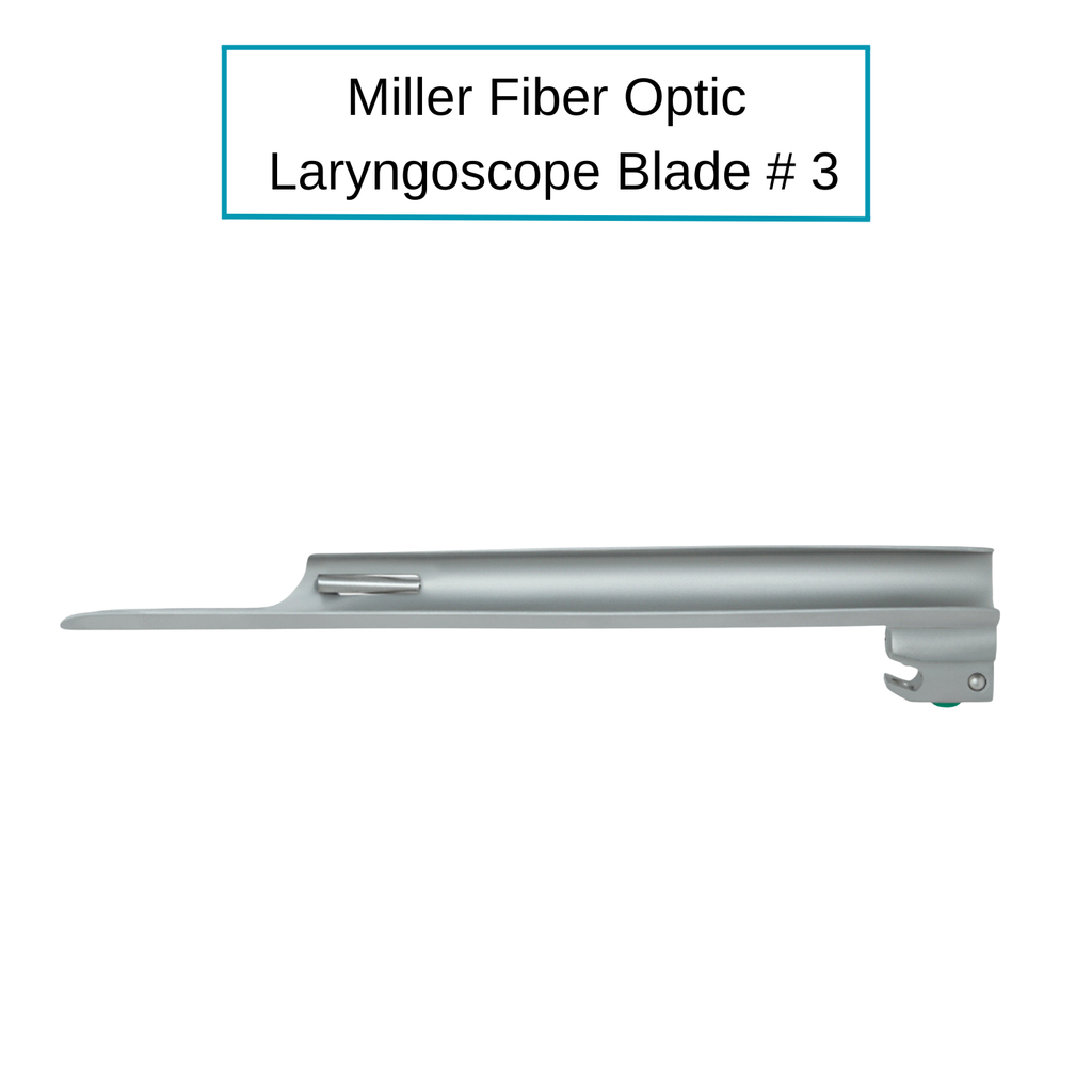 Fiber Optic Miller Laryngoscope Blades