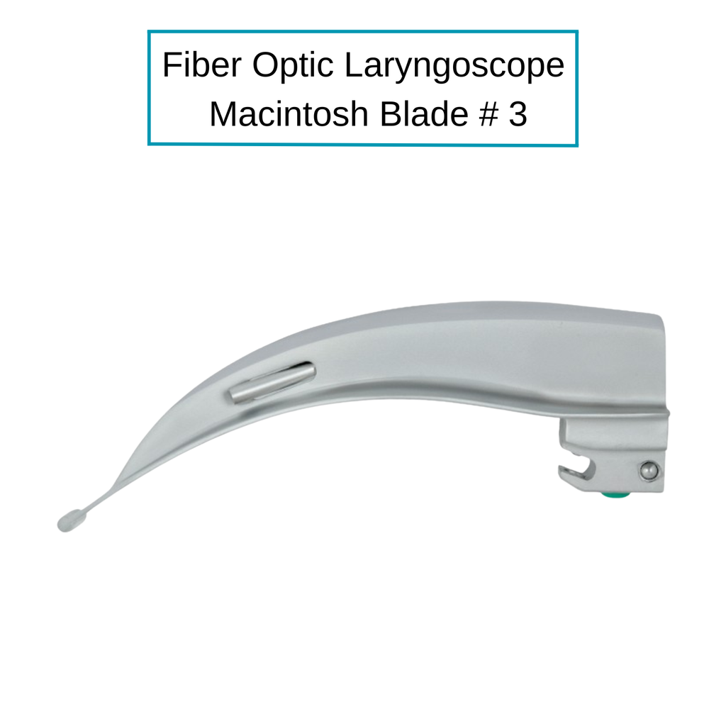 Fiber Optic Macintosh Laryngoscope Blades