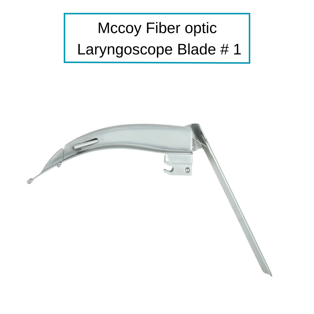 Fiber Optic McCoy (Felxible Tip) Laryngoscope Blades