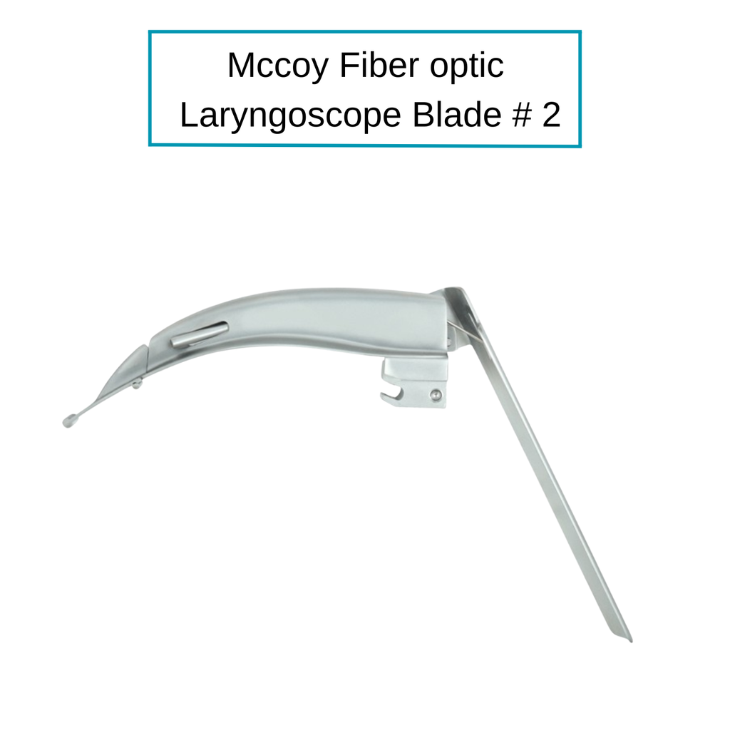 Fiber Optic McCoy (Felxible Tip) Laryngoscope Blades