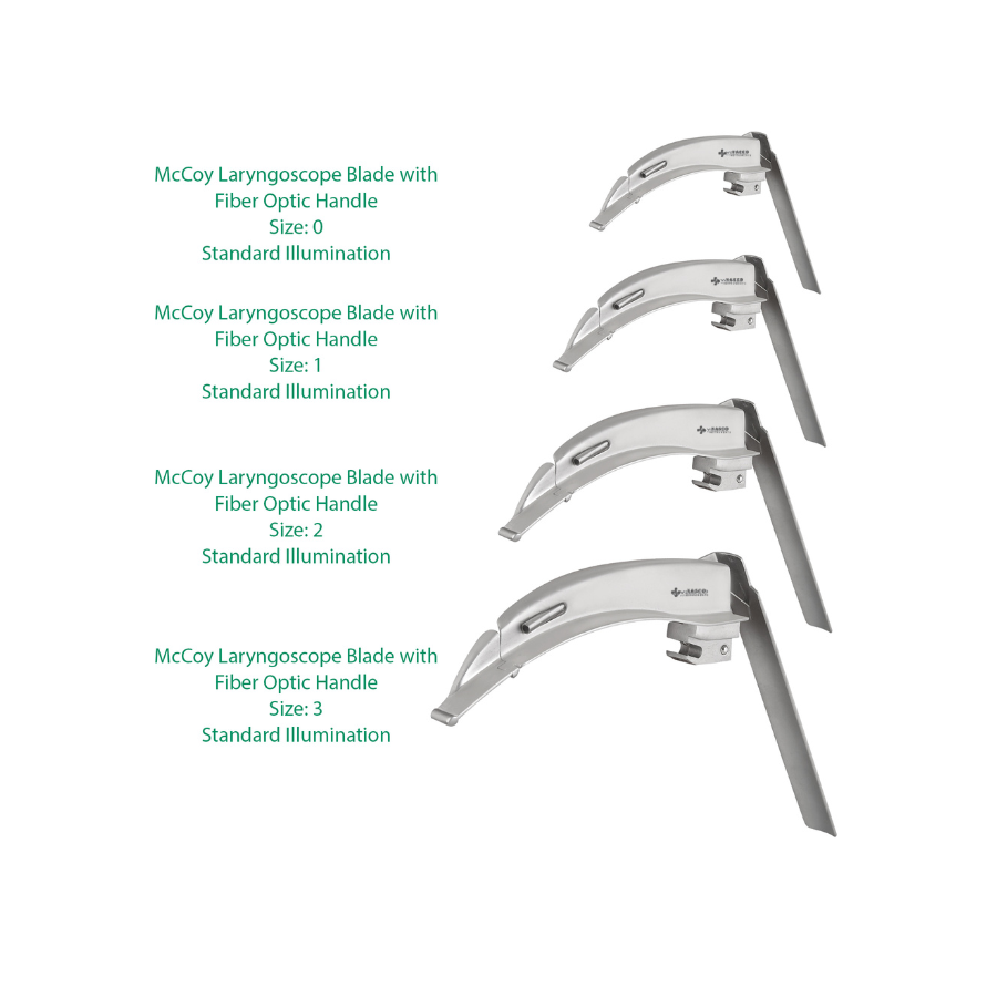 Fiber Optic McCoy Laryngoscope Set | Flexible Tip Intubation Kit Secondary image