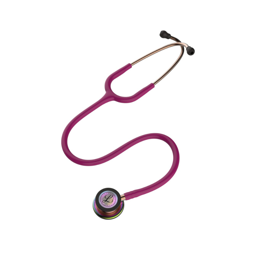 Littmann Classic III Stethoscope 5806 | Raspberry Tube | Rainbow Finish