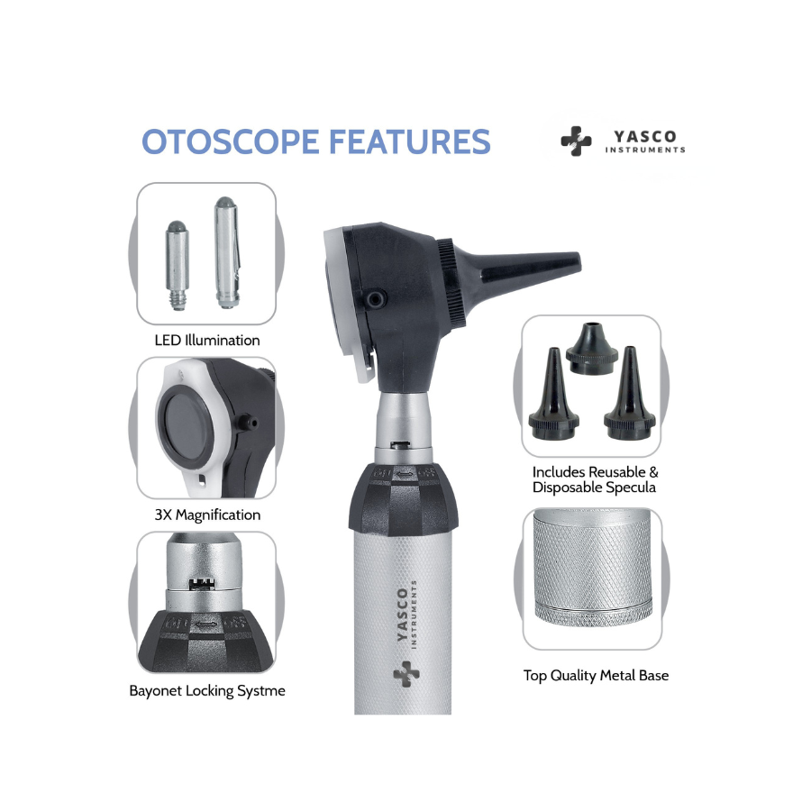 Conventional Otoscope Set | Black Finish Head