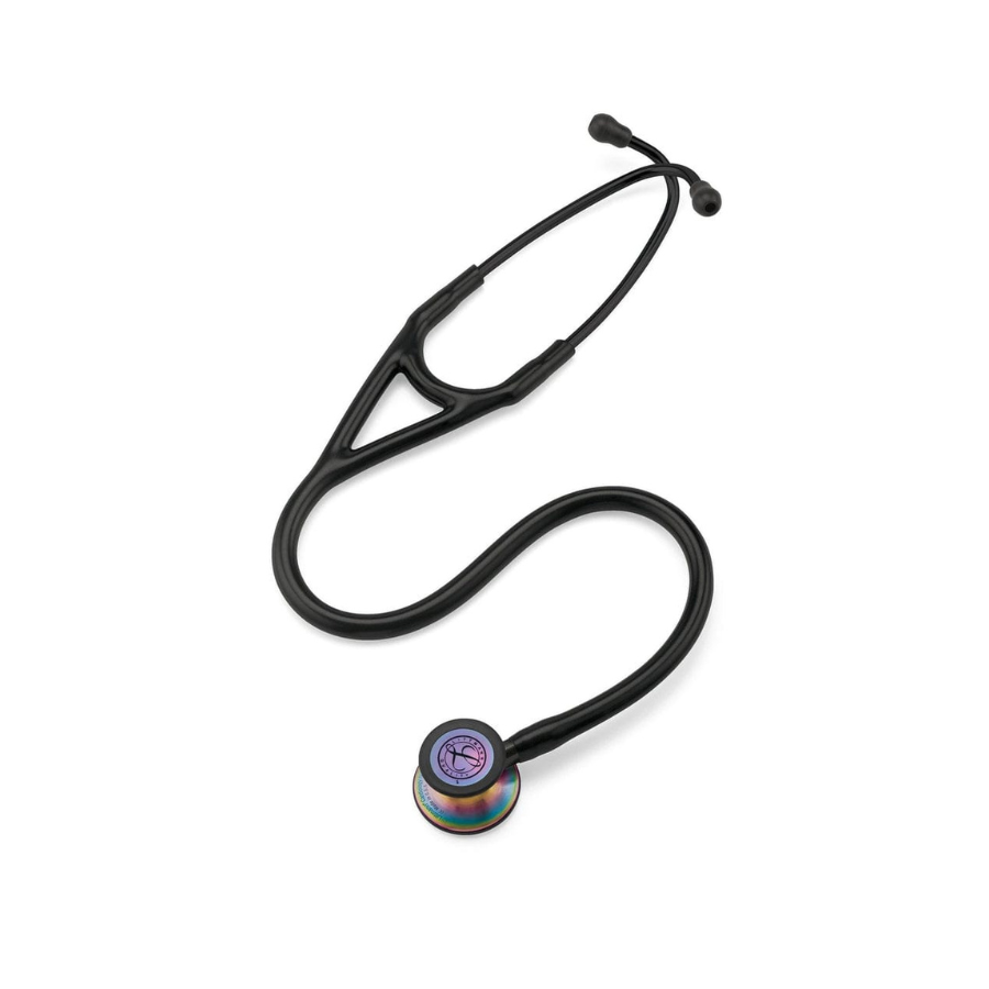 3M Littmann Cardiology IV Stethoscope 6165 | Black Tube | Rainbow Finish