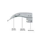 Fiber Optic Macintosh Laryngoscope Blades | Sizes 0–5