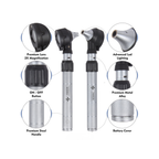 Fiber Optic Brass Otoscope Set | Baby Handle