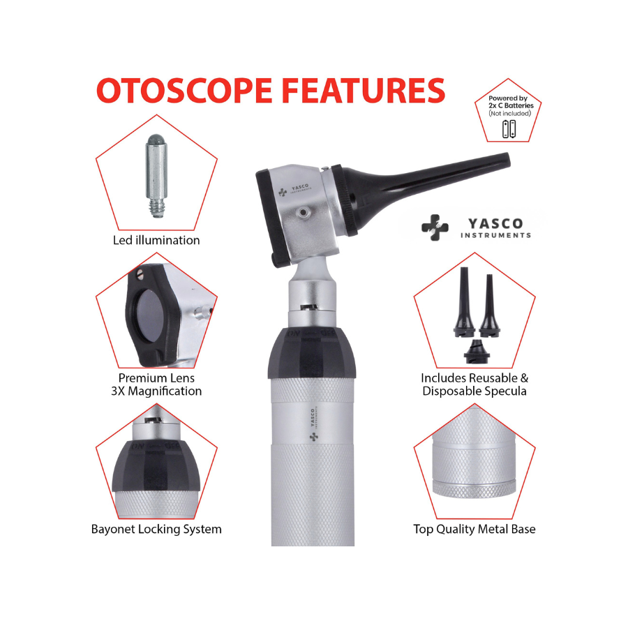 Veterinary Otoscope Set | LED Diagnostic Instrument Secondary image