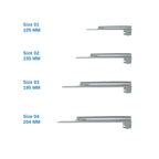 Fiber Optic Miller Laryngoscope Set | Straight Blade Intubation Kit