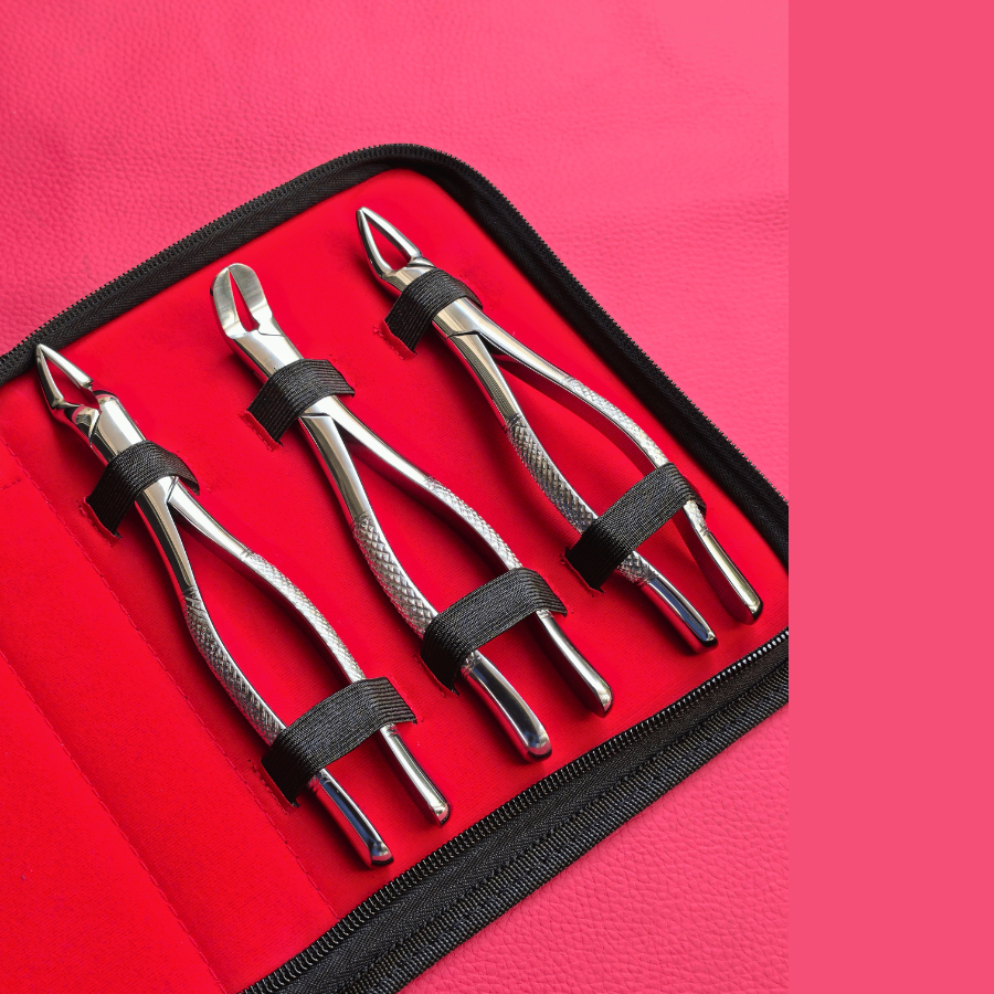 Set of 3 Handy Forceps 7"