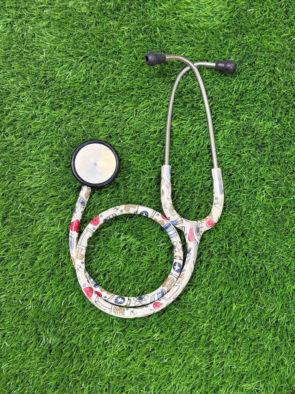 Stainless Steel Stethoscope - White Secondary image