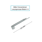 Miller Laryngoscope Blades | Conventional Straight Tip