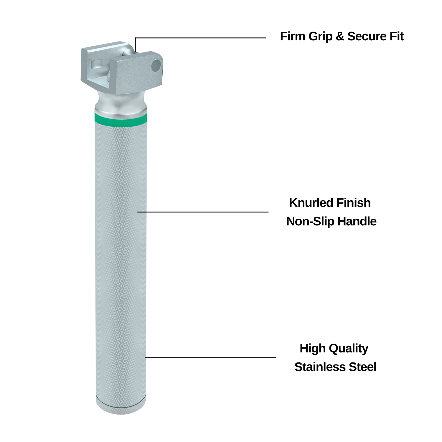 Fiber Optic Laryngoscope Handle - AA Size - Small/Penlight Size