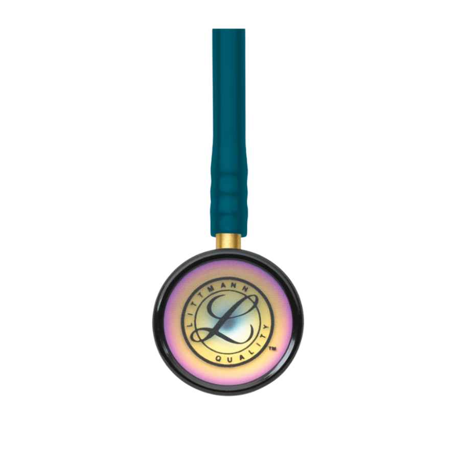 3M Littmann Classic II Pediatric Stethoscope 2153 | Caribbean Blue | Rainbow Finish