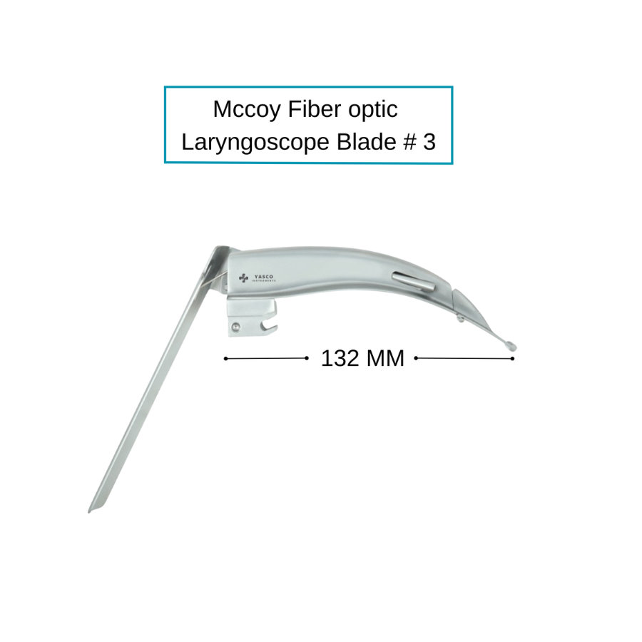 Fiber Optic McCoy Laryngoscope Blade | Flexible Tip