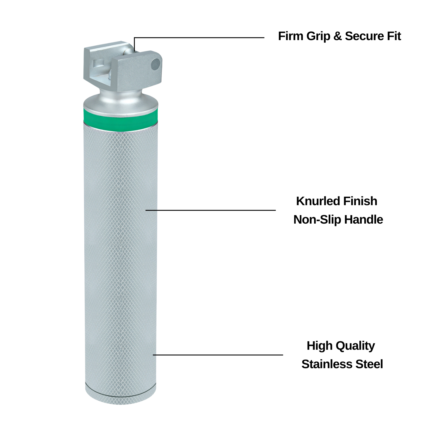Fiber Optic Laryngoscope Handle - D Size - Large Size