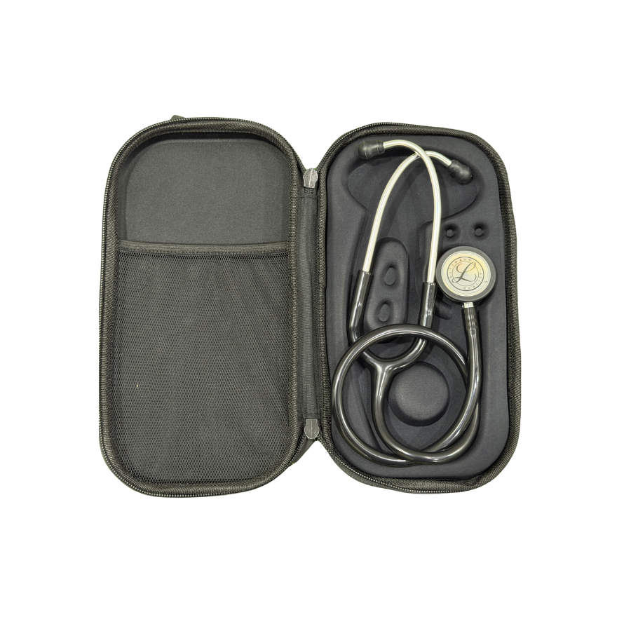 Hard Carrying Case Compatible with 3M Littmann Classic III, Classic II & Pediatric Stethoscopes | Black