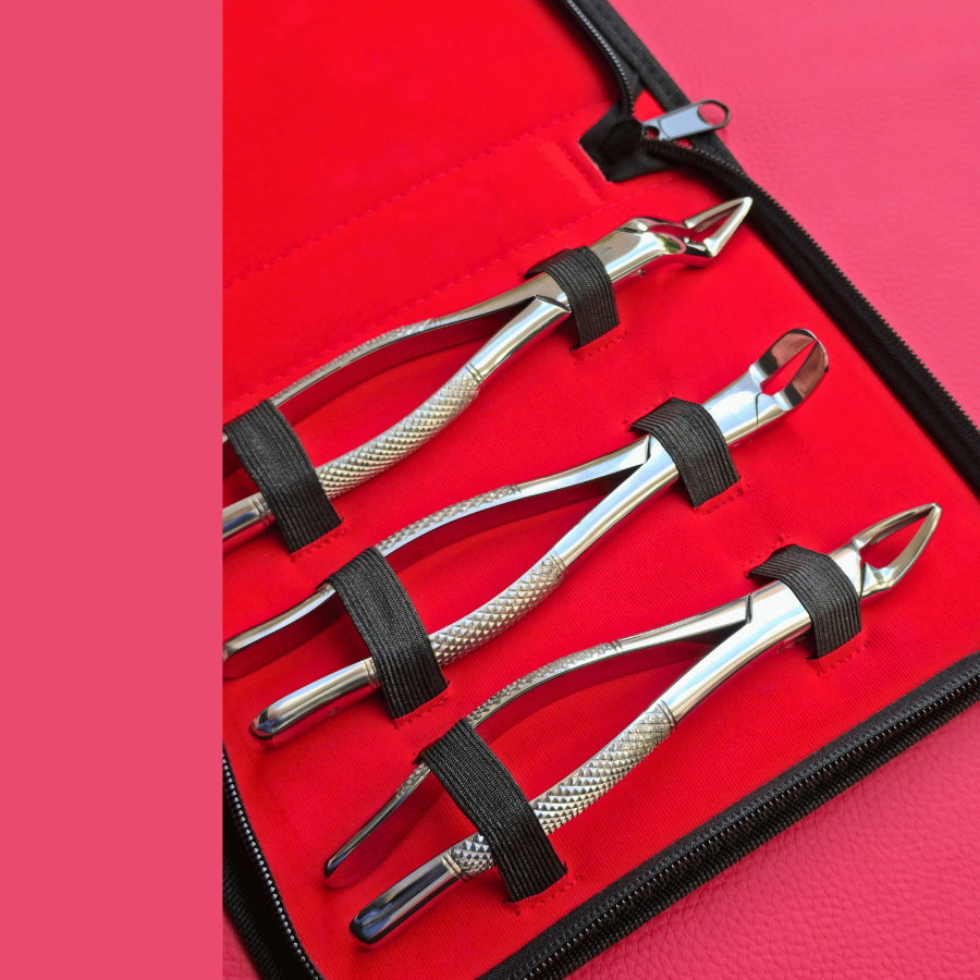 Set of 3 Handy Forceps 7"
