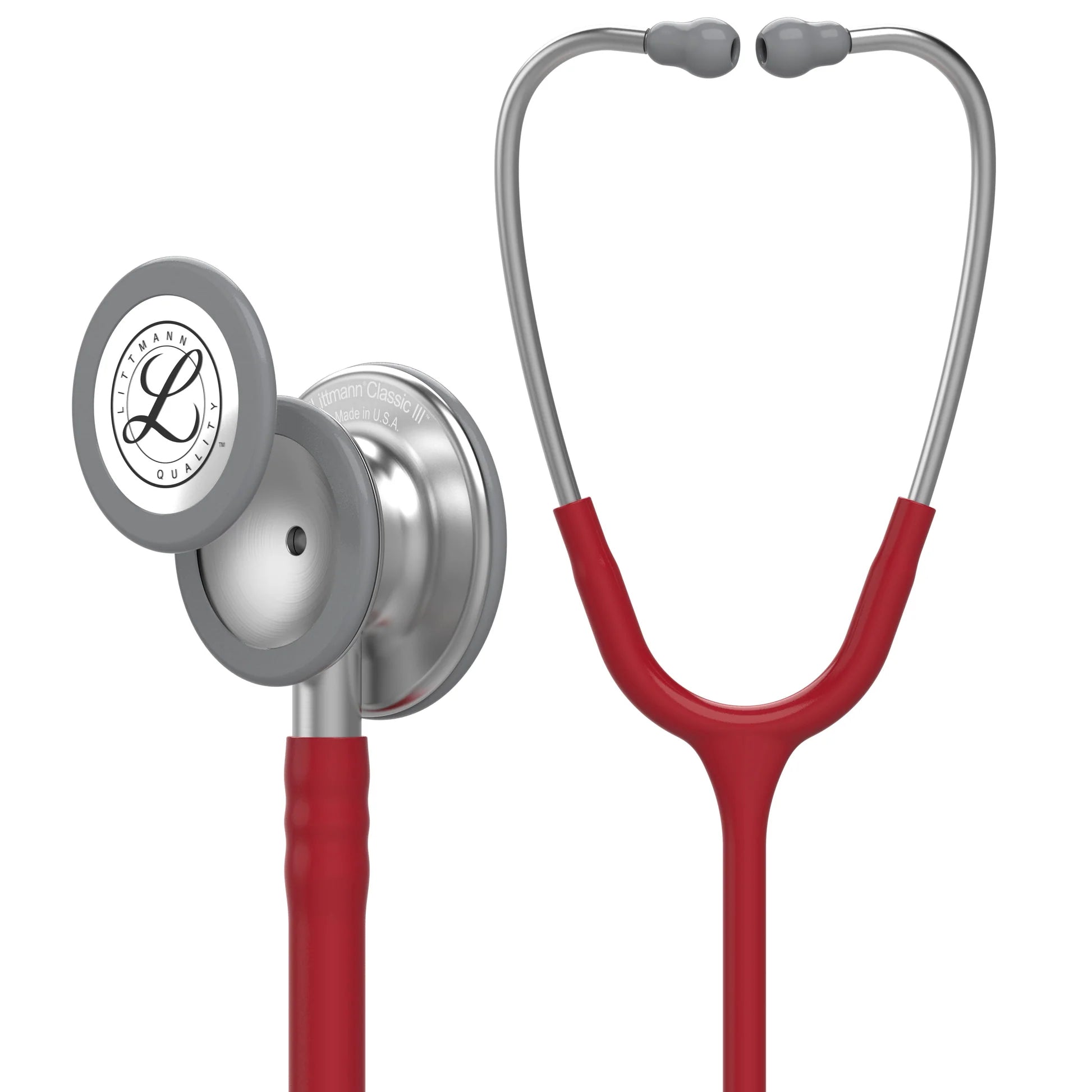 Littmann Classic III Stethoscope - Burgundy Tube & Standard Finish - 5627 Secondary image