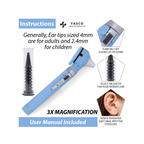 Fiber Optic Pocket Otoscope Set | Sky Blue