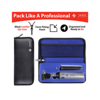Fiber Optic Brass Otoscope Set | LED Diagnostic Ear Examination Instrument