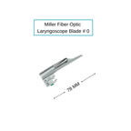 Fiber Optic Miller Laryngoscope Blades | Straight Tip