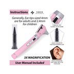 Fiber Optic Pocket Otoscope Set | Pearl Pink