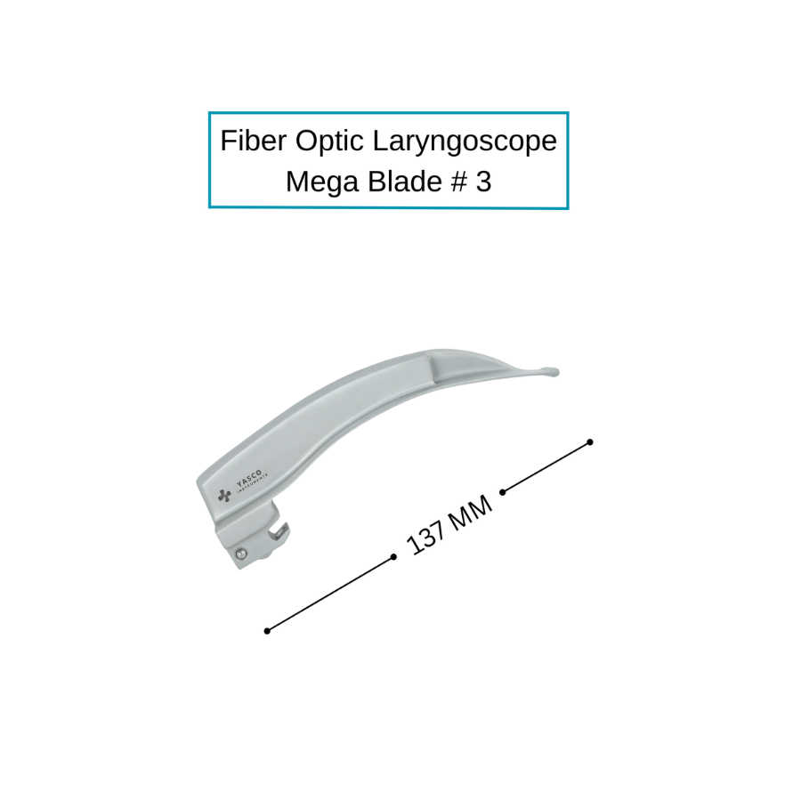 Fiber Optic Macintosh Laryngoscope Blades | Mega Light