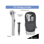 Fiber Optic Pocket Otoscope Set | Gray