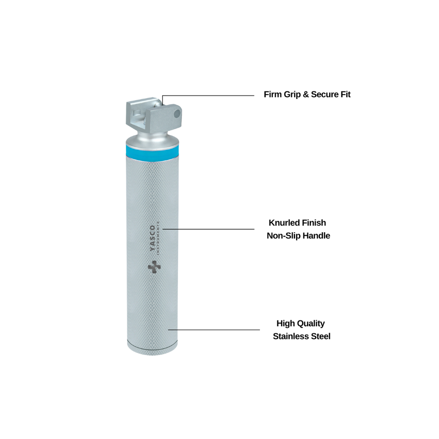 Fiber Optic Laryngoscope Handle | Medium, C Size