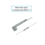 Fiber Optic Miller Laryngoscope Blades | Straight Tip