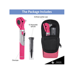 Fiber Optic Pocket Otoscope Set | Rose Pink