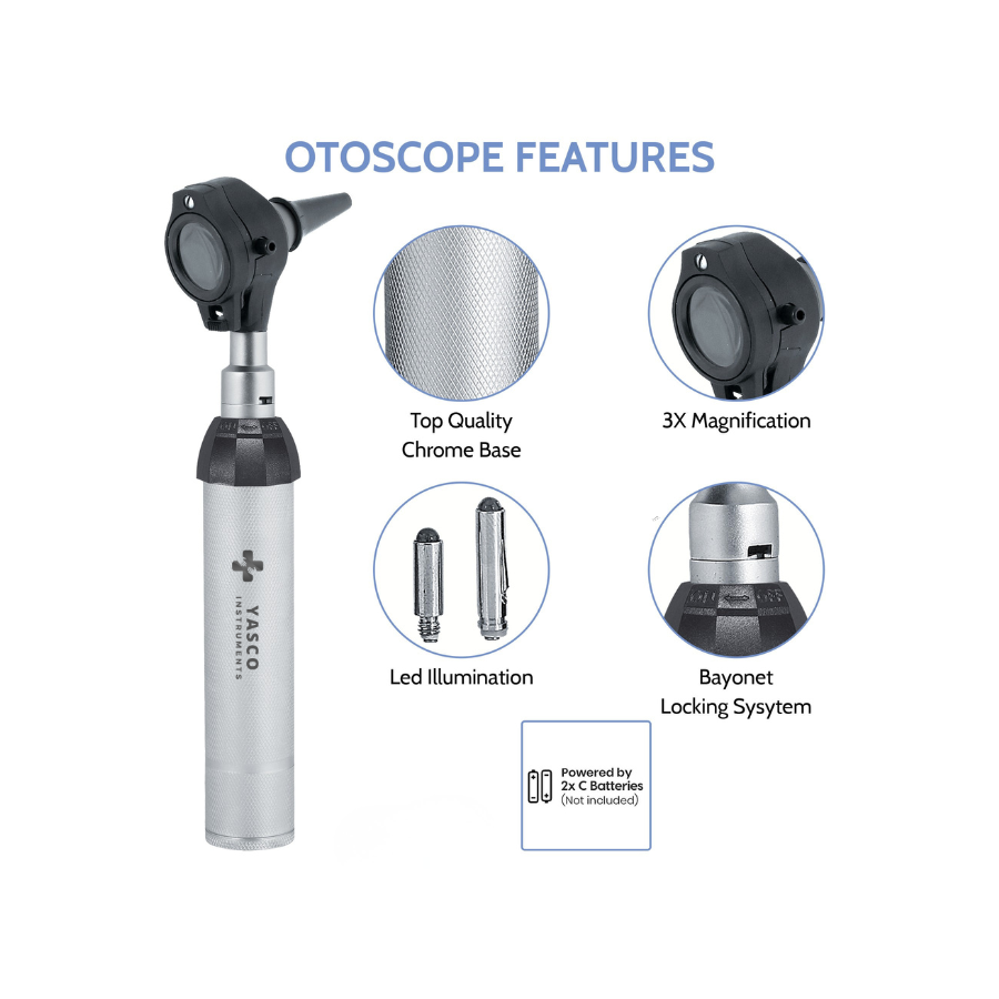 Standard EENT Diagnostic Set | Otoscope & Ophthalmoscope