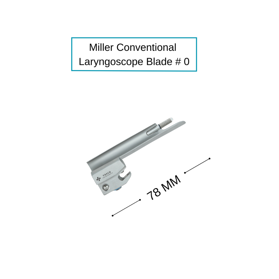 Miller Laryngoscope Blades | Conventional Straight Tip