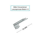 Miller Laryngoscope Blades | Conventional Straight Tip