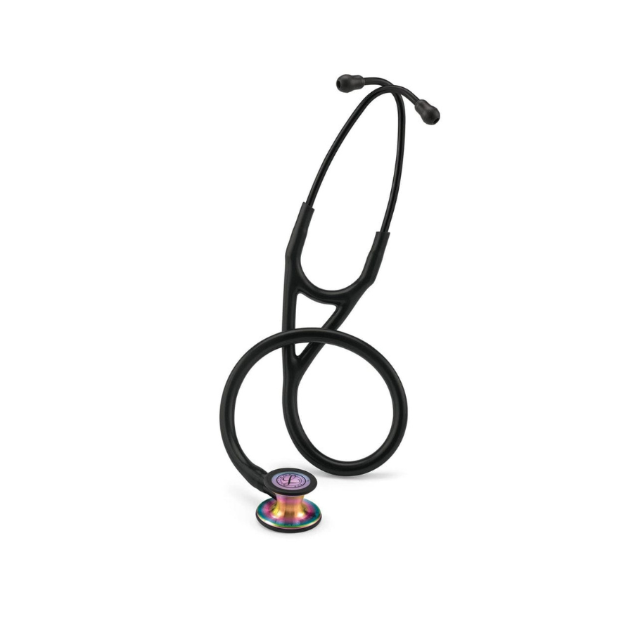 3M Littmann Cardiology IV Stethoscope 6165 | Black Tube | Rainbow Finish