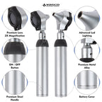 Fiber Optic Brass Otoscope Set