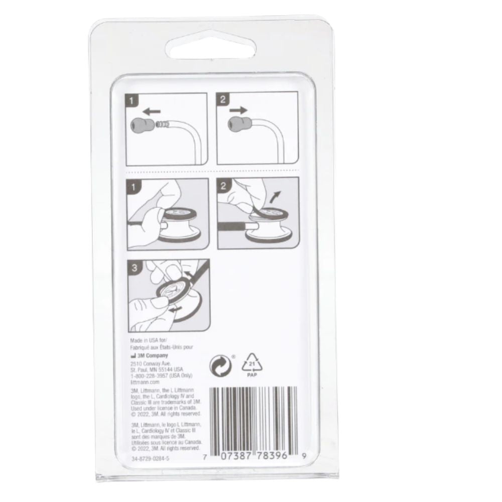3M Littmann Spare Parts Kit - Classic III/Cardiology IV/CORE Stethoscopes - Black