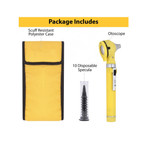 Fiber Optic Pocket Otoscope Set | Yellow