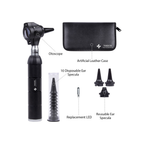 Brass Otoscope Set | All Black Finish Diagnostic Instrument