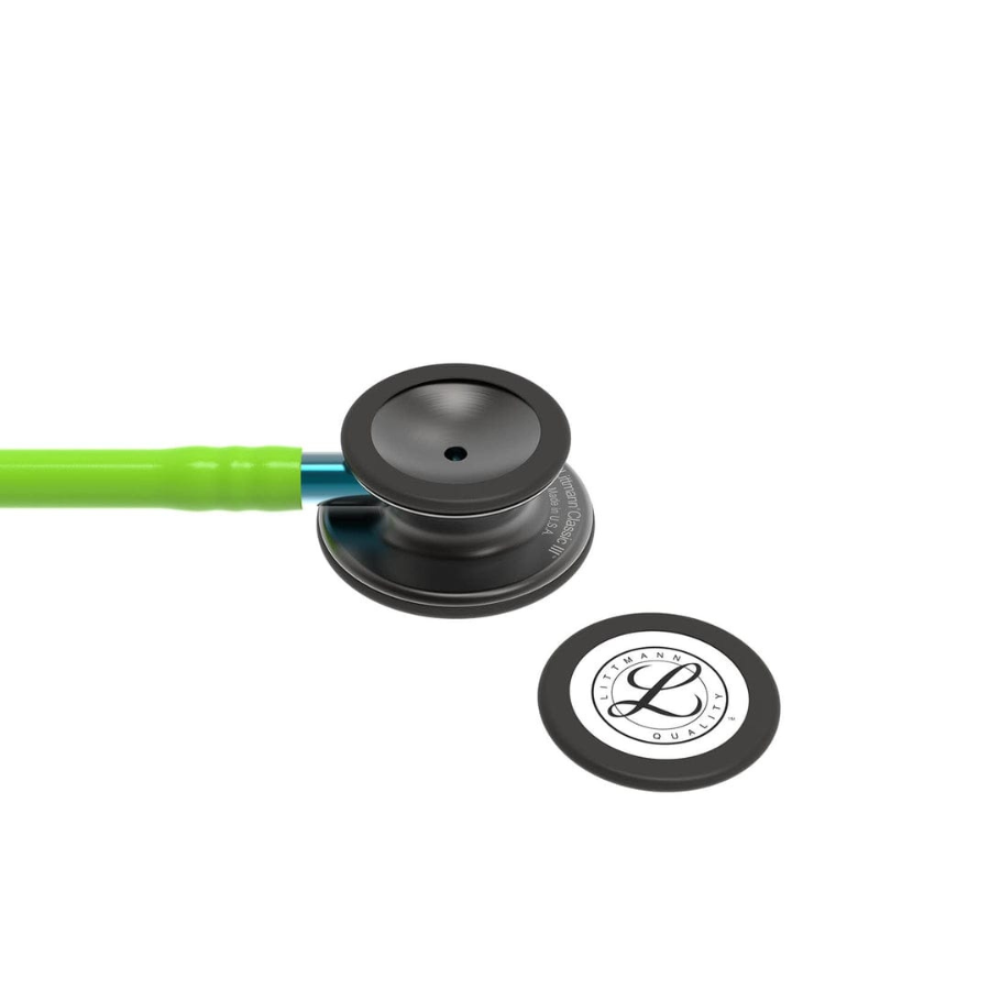 Littmann Classic III Stethoscope 5875 | Lime Green Tube | Smoke Finish